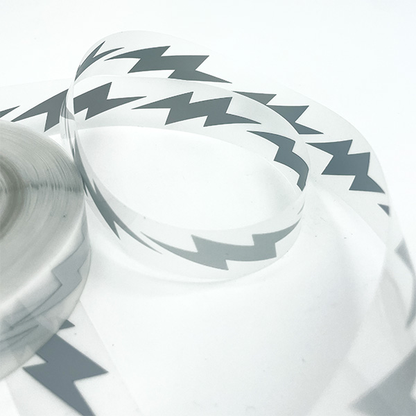 Refleks bånd med lyn, Iron-on, 25 mm