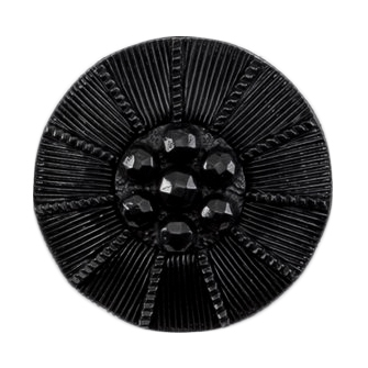 Knapper, sort, sten, 22 mm (01046) - Balsløw