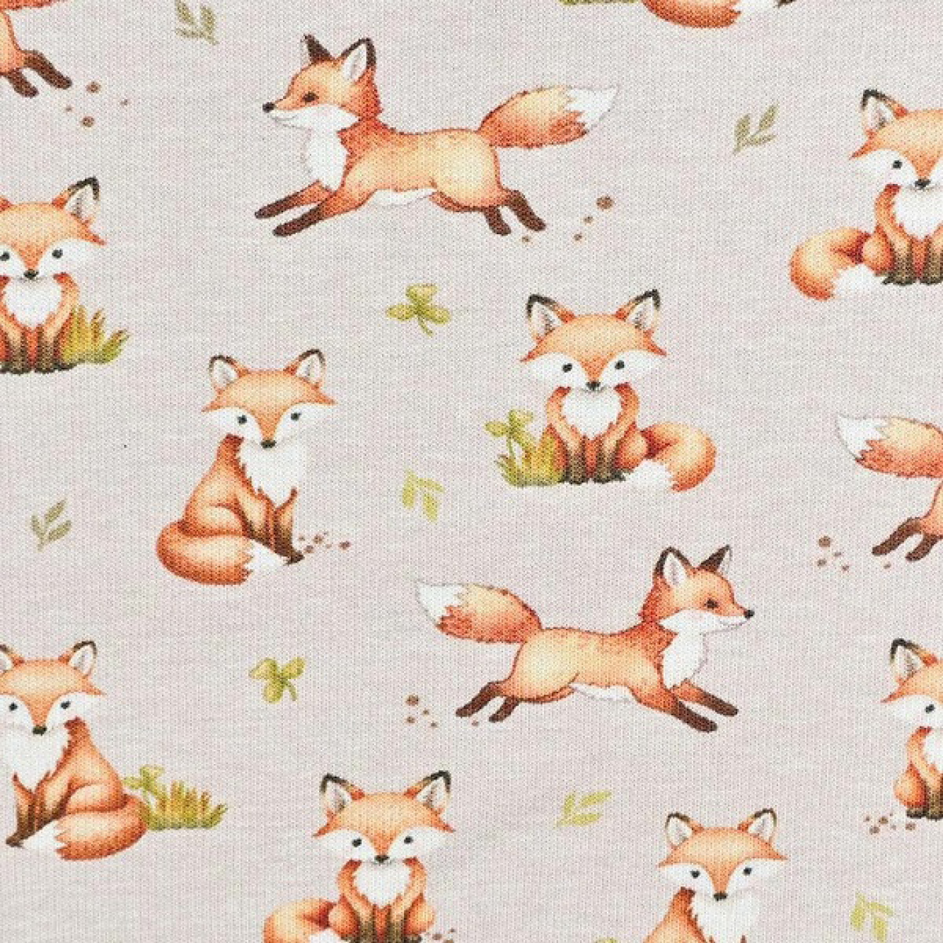 Jogging fleece med ræve – digital print