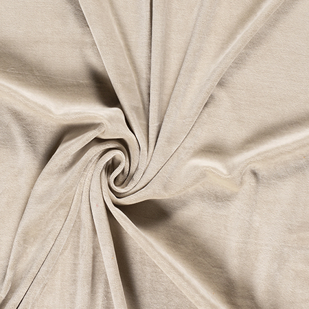 Velour, ensfarvet 1500 mm, beige - Balsløw
