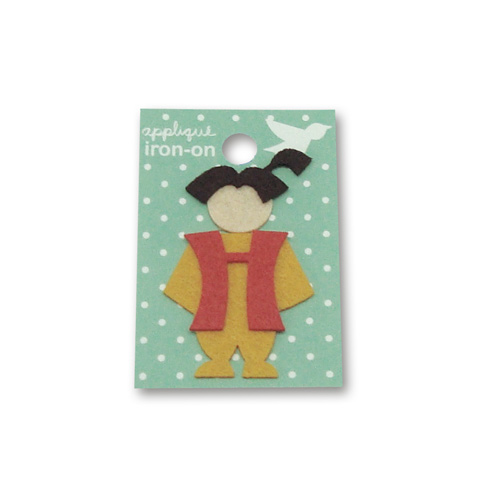 Strygemærke med kineser, 35x58 mm