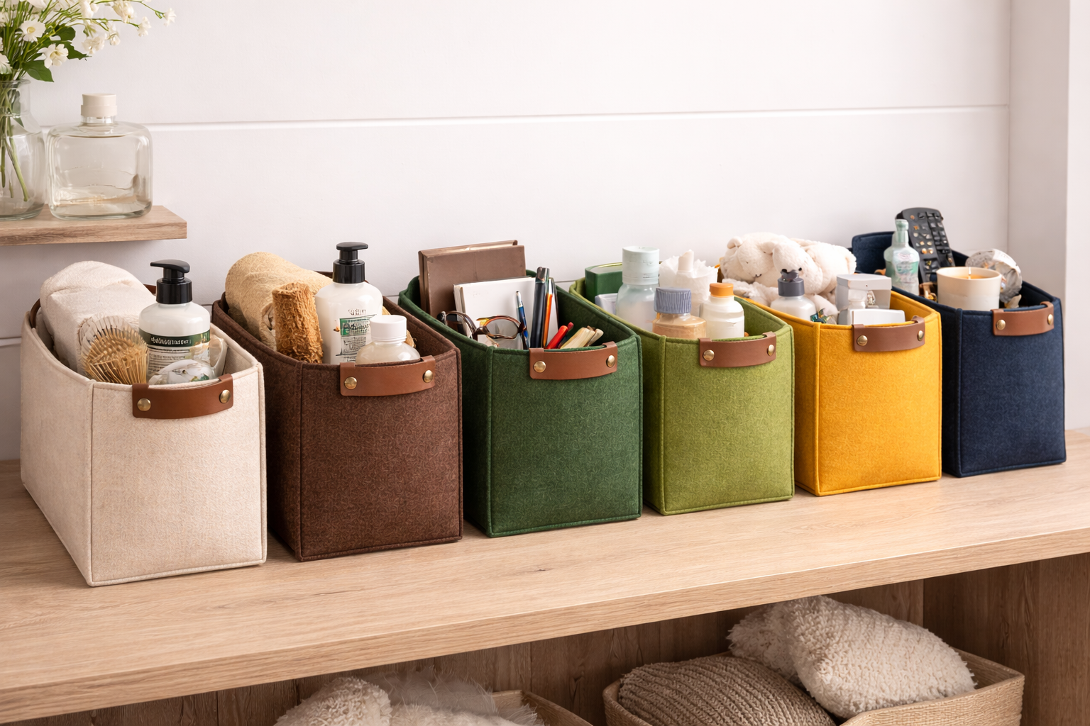 Filt, metervare, 3 mm tykkelse, gul