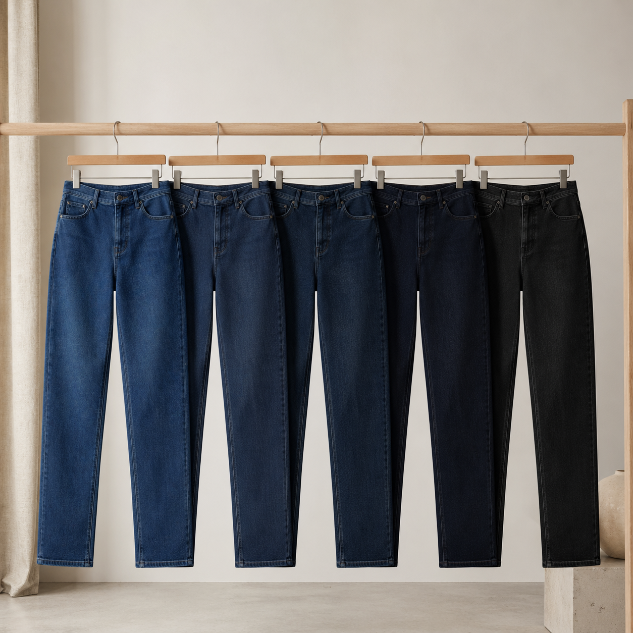 Denim metervare 1450 mm