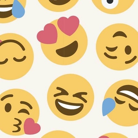 Bomuldsjersey med smiley - Balsløw