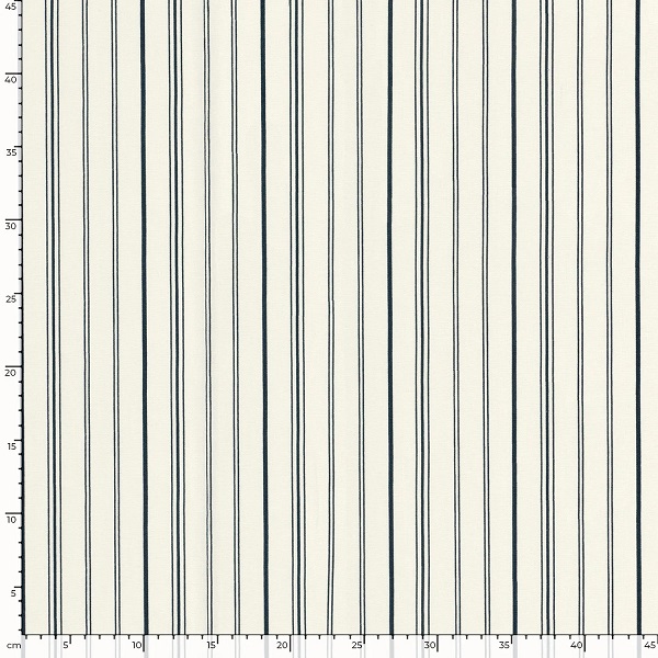 Viscose/Hør med striber, off hvid