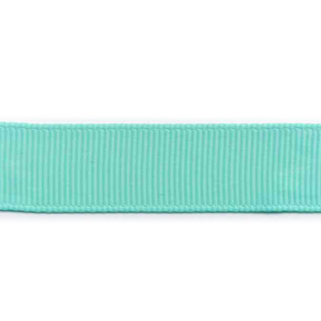 Grosgrain bånd, 15mm, turkis - Balsløw