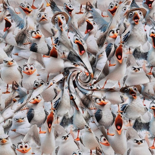 Jersey med måger (digitalprint)