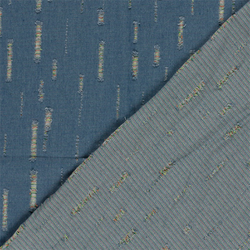 Denim med huller (vasket), lyseblå