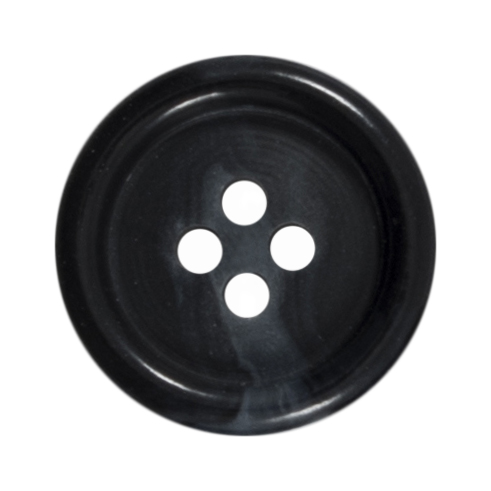 Knapper, blå, fire huller, 20 mm (00947) - Balsløw