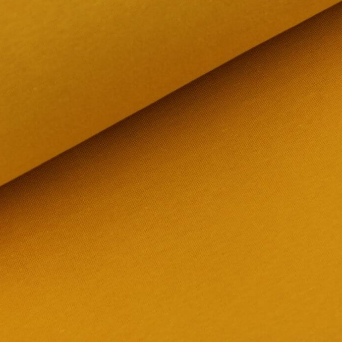 Rib ensfarvet, metervare, orange - Balsløw