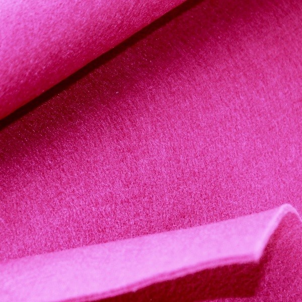 Filt, metervare, 3 mm tykkelse, pink