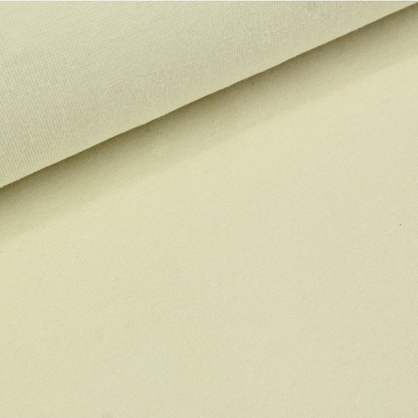 Rib ensfarvet, metervare, beige