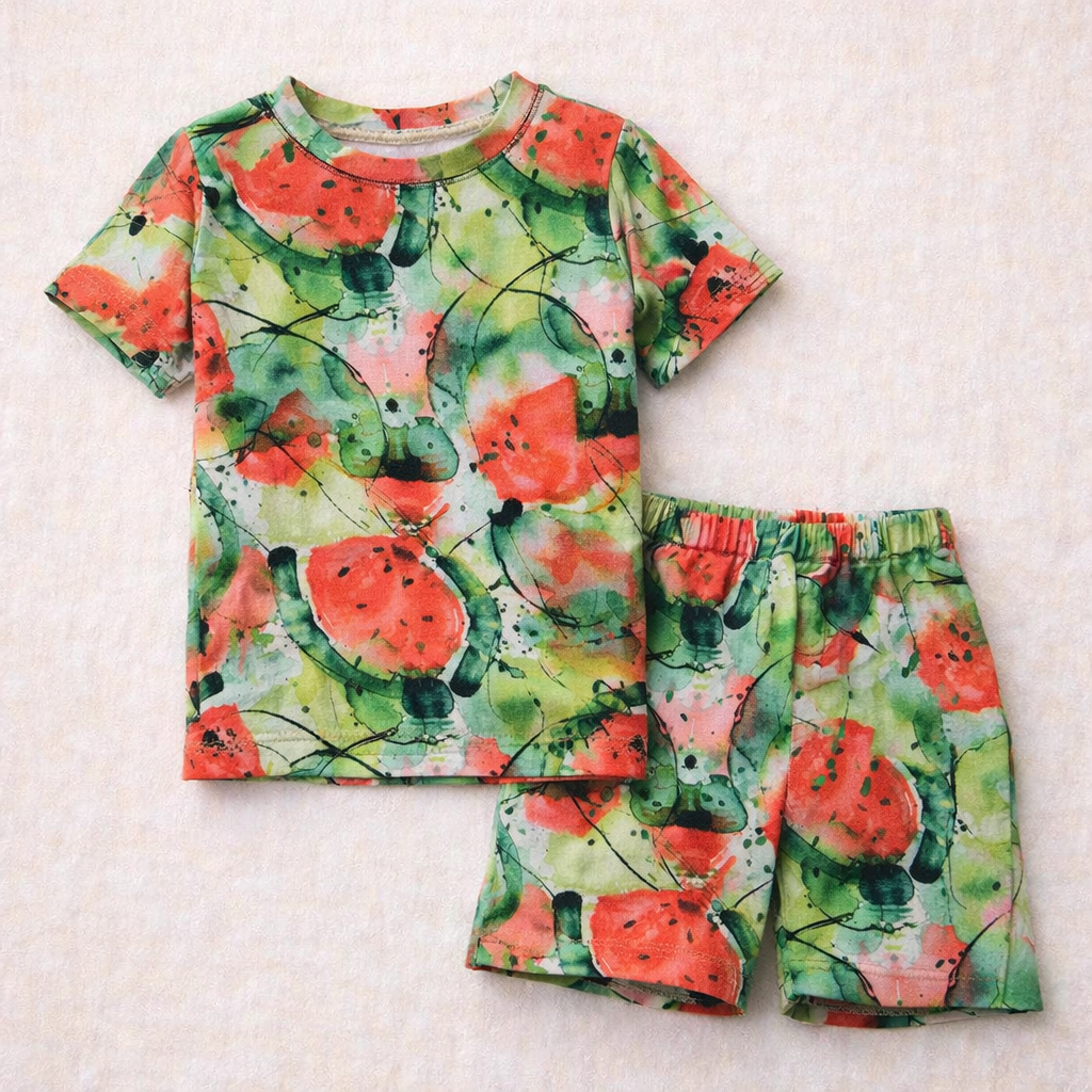 Jersey med vandmelon (digitalprint)