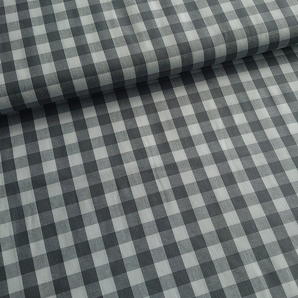 Bomulds poplin med store tern