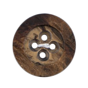 Knapper, brun, rustik, 17 mm (00250) - Balsløw
