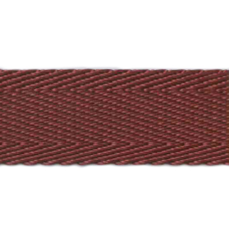 Taskebånd Herringbone, 38 mm, bordeaux rød - Balsløw