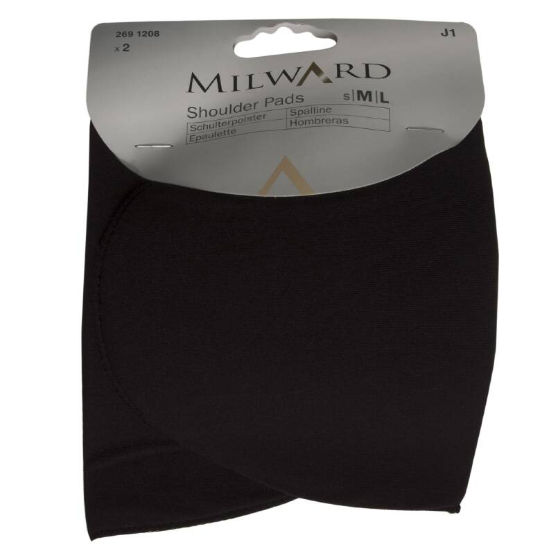 Skulderpuder, sort, M/L