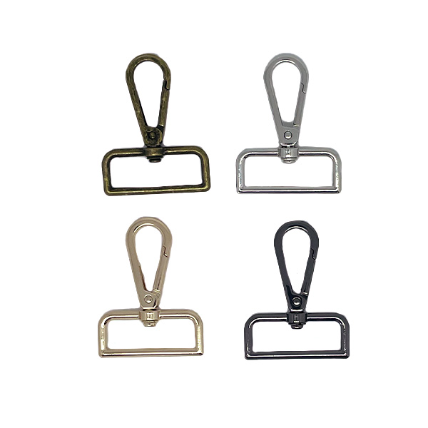 Spænde, karabinhage, 38 mm, sølv