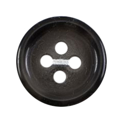Knapper, sort, blank, 15 mm (00192)