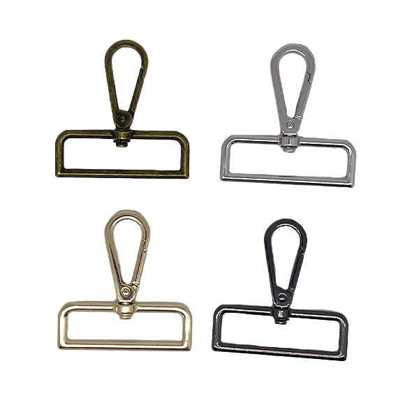 Spænde, karabinhage, 50 mm, sølv