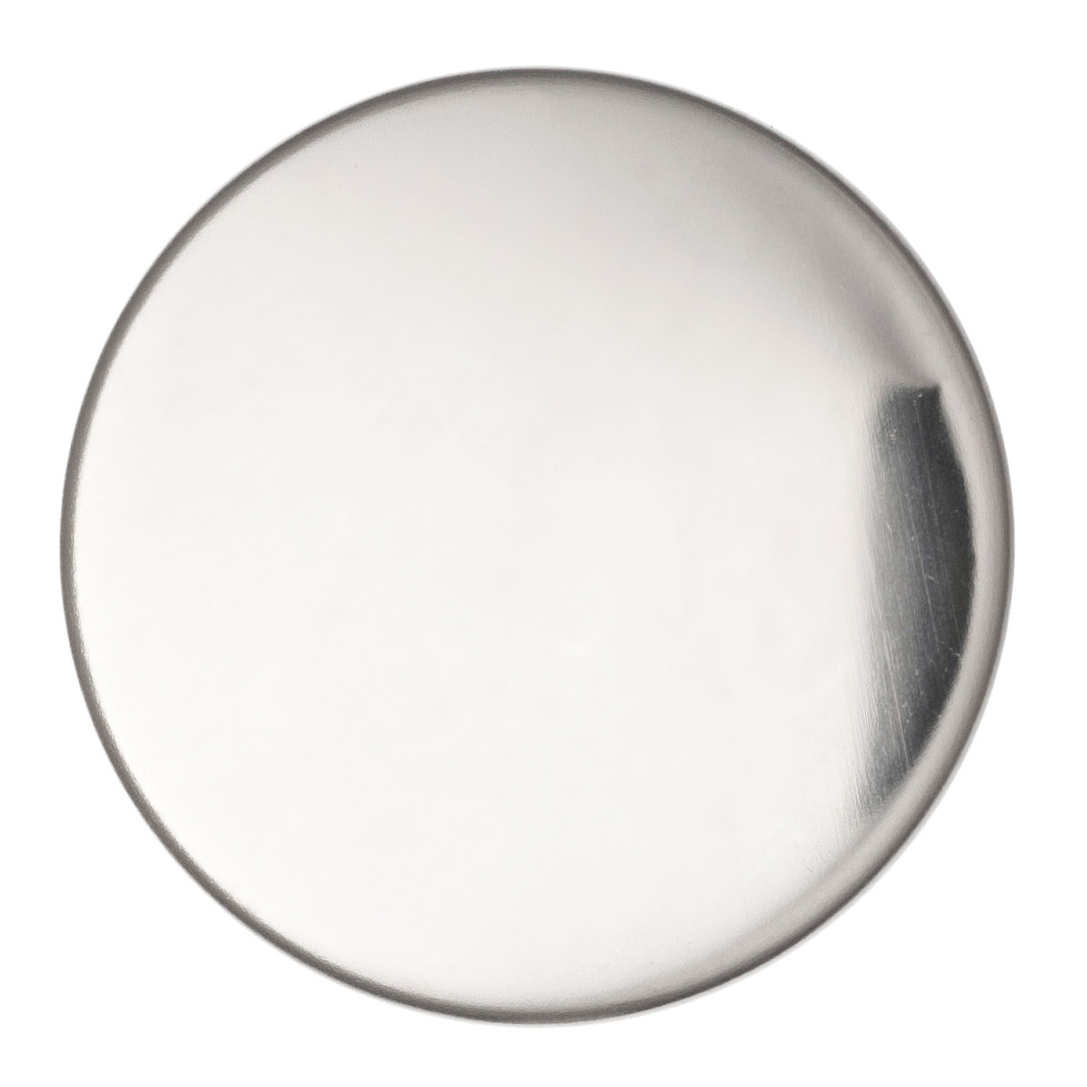 Knapper, hvid, blank, 22 mm (00273)