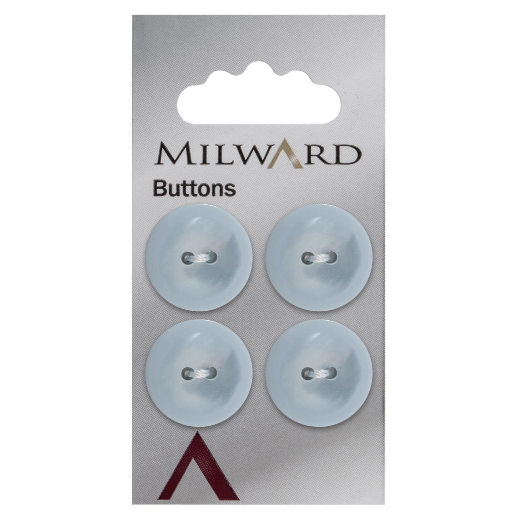 Knapper, hvid, rund, 19 mm (00159A) - Balsløw