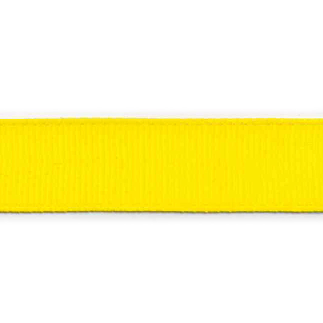 Grosgrain bånd, 15mm, gul - Balsløw