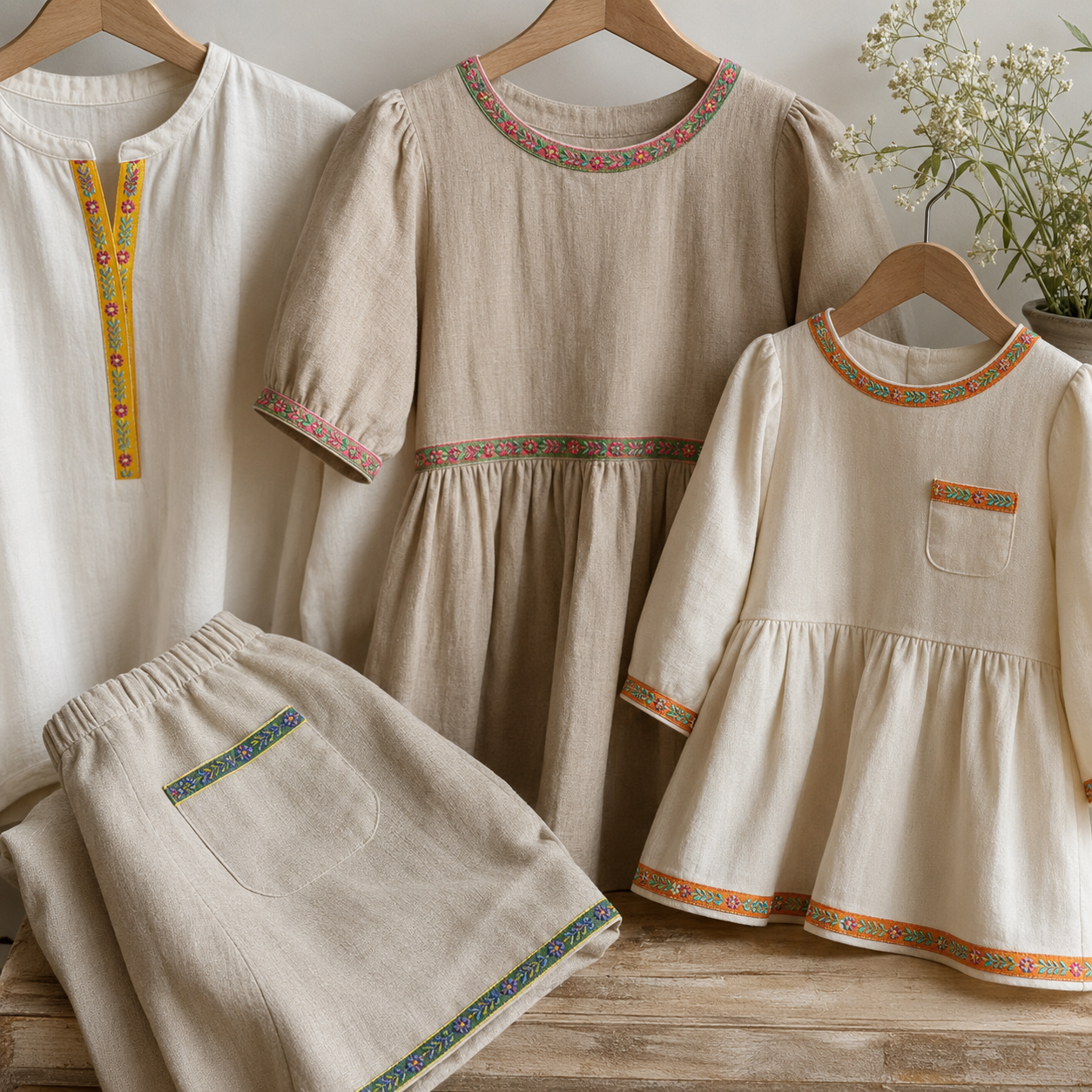 Jacquard bånd, blå